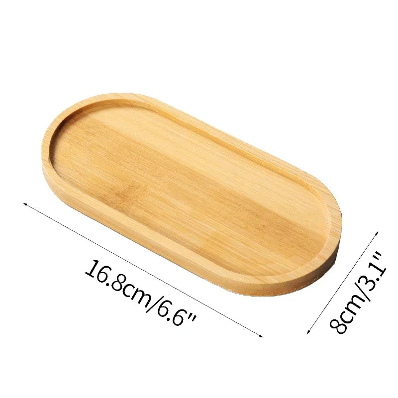 Natural Bamboo Coaster Tray