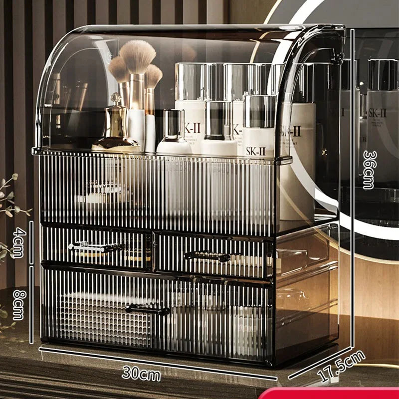 Clear Acrylic Makeup Organizer with Drawers