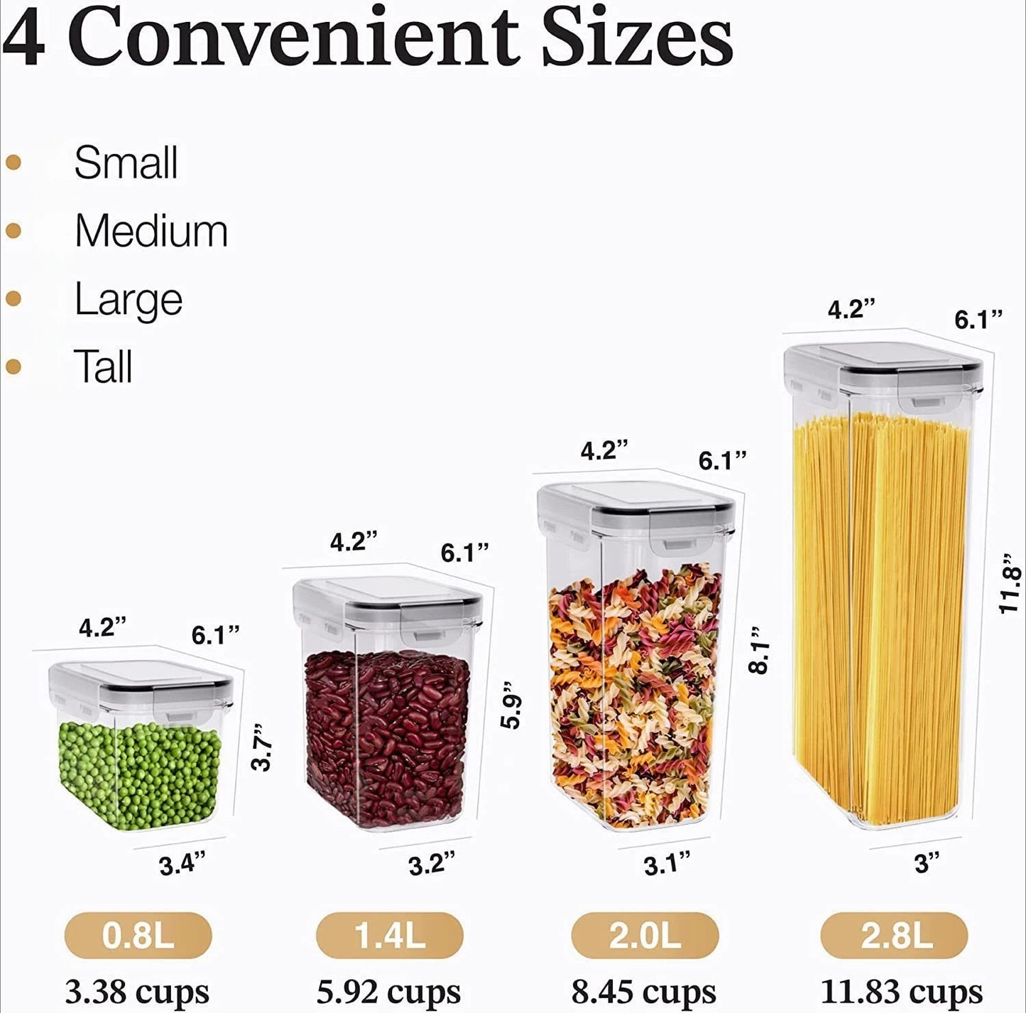 Transparent Airtight Grain Storage Container