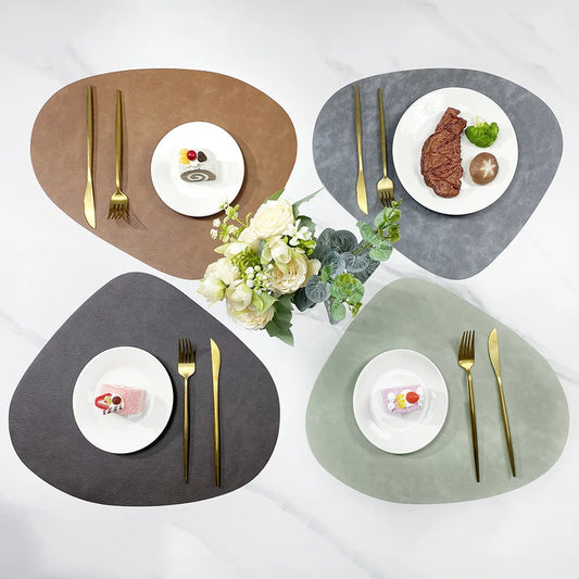 Nordic Style Leather Table Mat