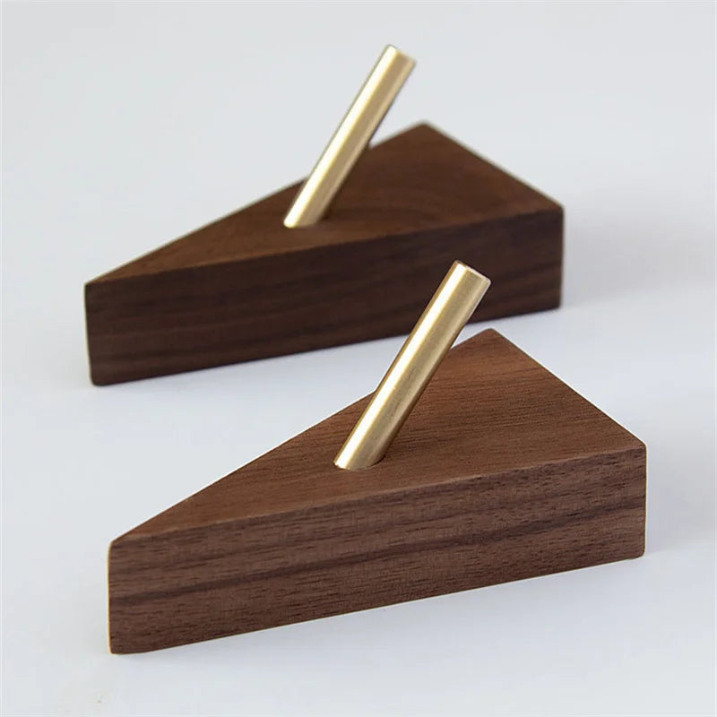 Elegant Brass & Wood Organizer for a Stylish Home