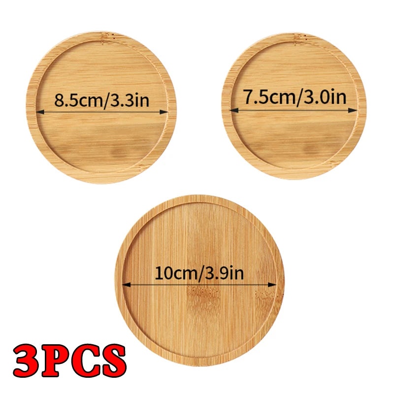 Natural Bamboo Coaster Tray