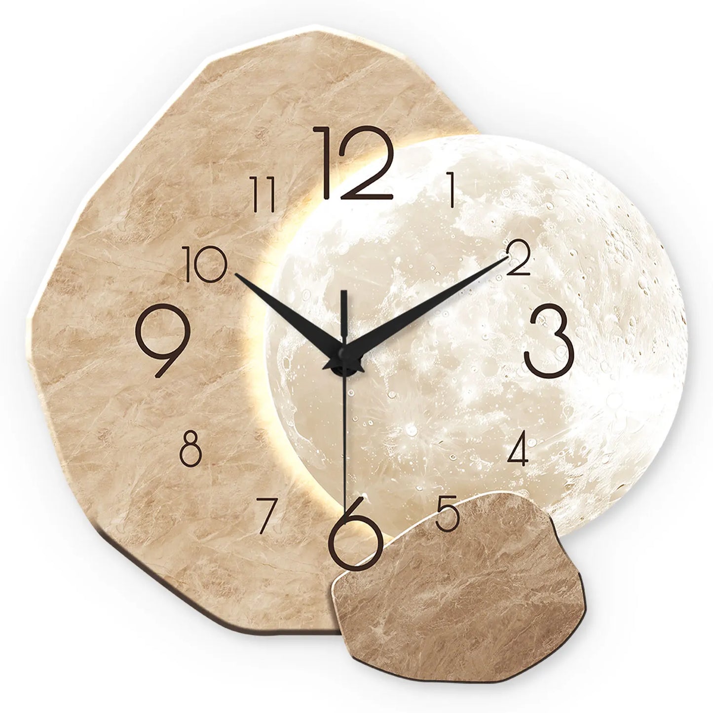 Homevia Modern Silent Wooden Wall Clock