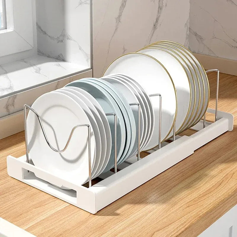 Expandable Pot & Pan Organizer with Adjustable Dividers