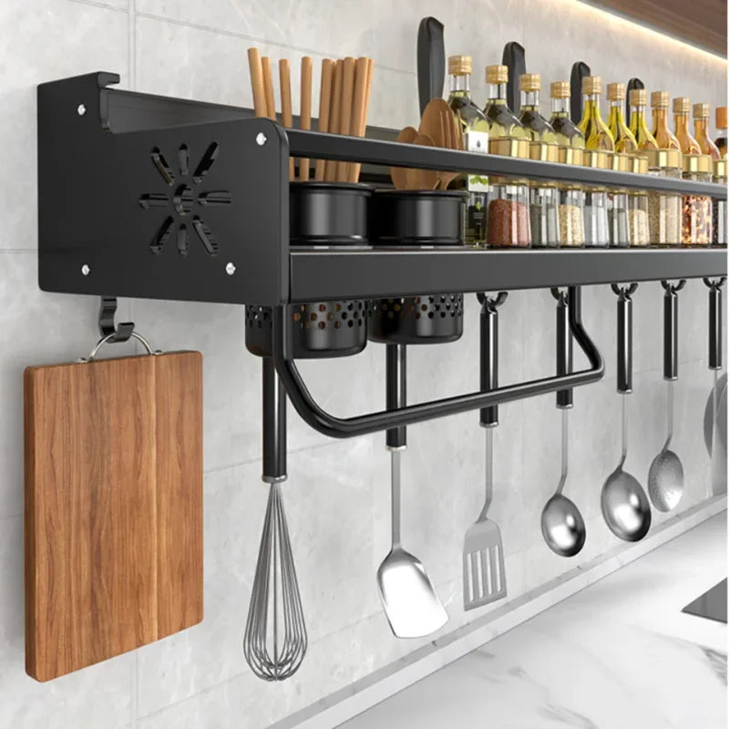 Kitchen Knife & Spice Organizer Rack
