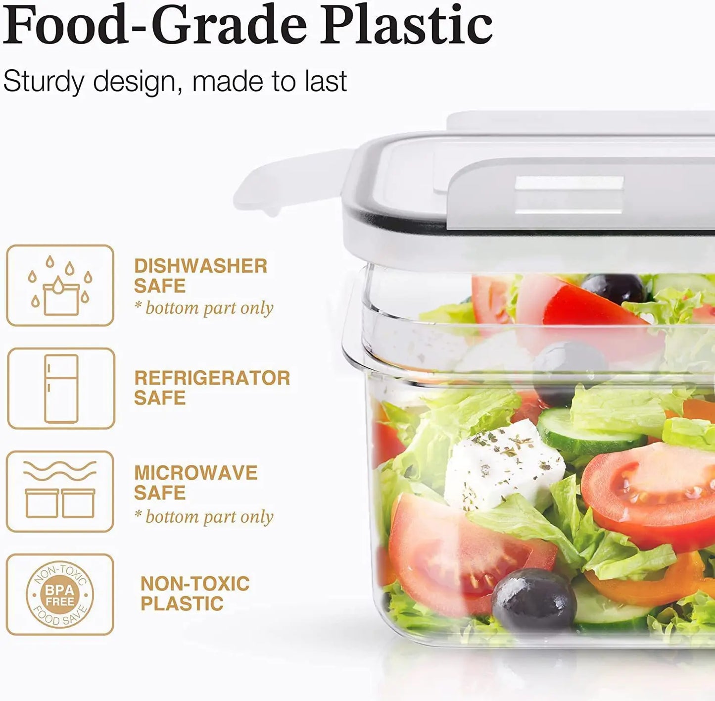 Transparent Airtight Grain Storage Container