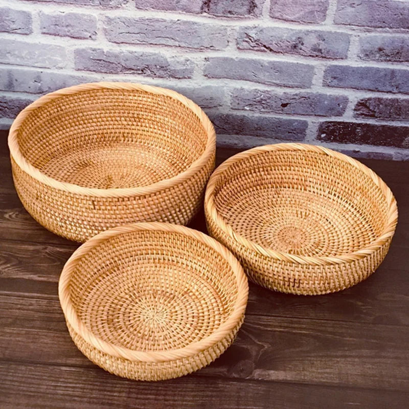 Handwoven Rattan Basket