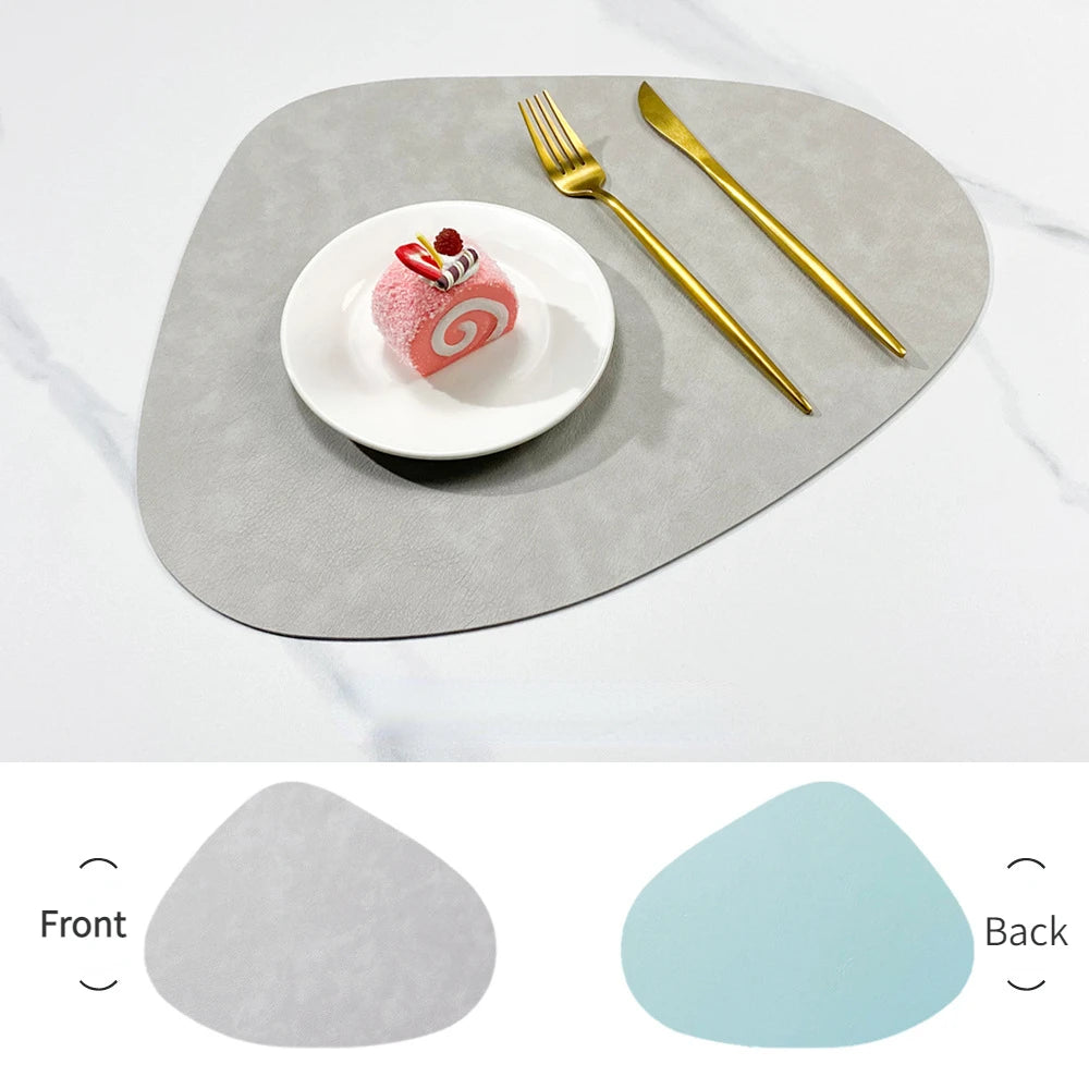 Nordic Style Leather Table Mat