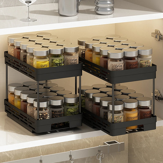 Pull-Out Double Layer Kitchen Organizer