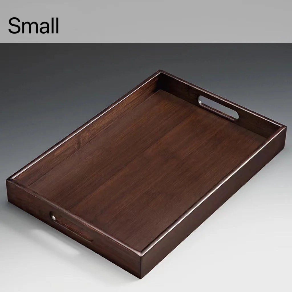Wooden Serving Tray with Handles