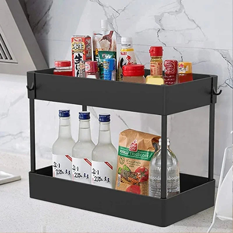 Tier Under Sink Organizer – Sliding Cabinet Storage Rack