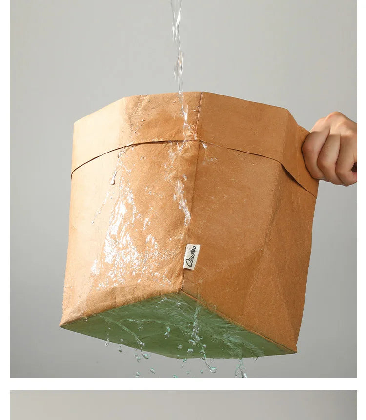 Washable Kraft Paper Bags Set