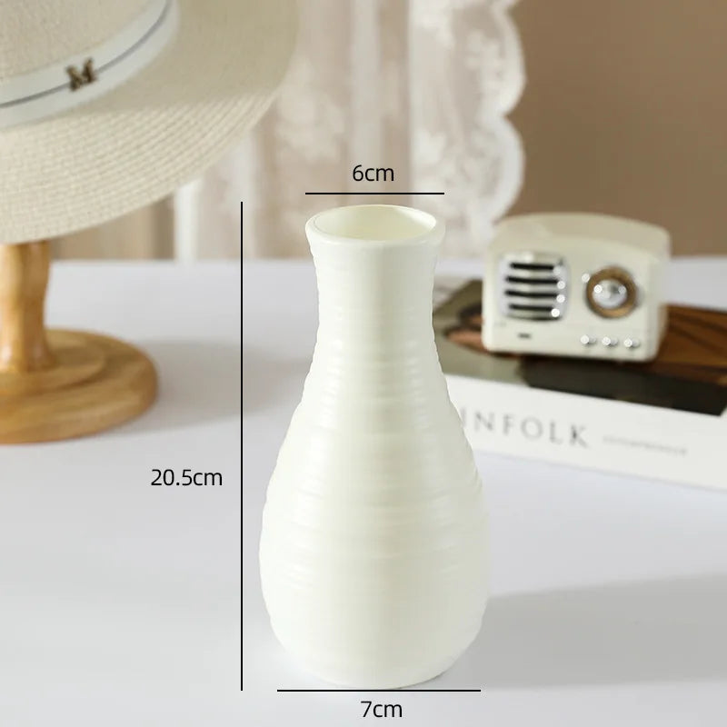 Minimalist Modern Plastic Flower Vase