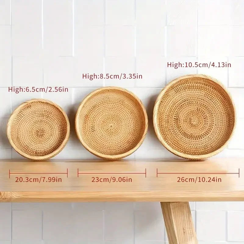 Handwoven Rattan Basket