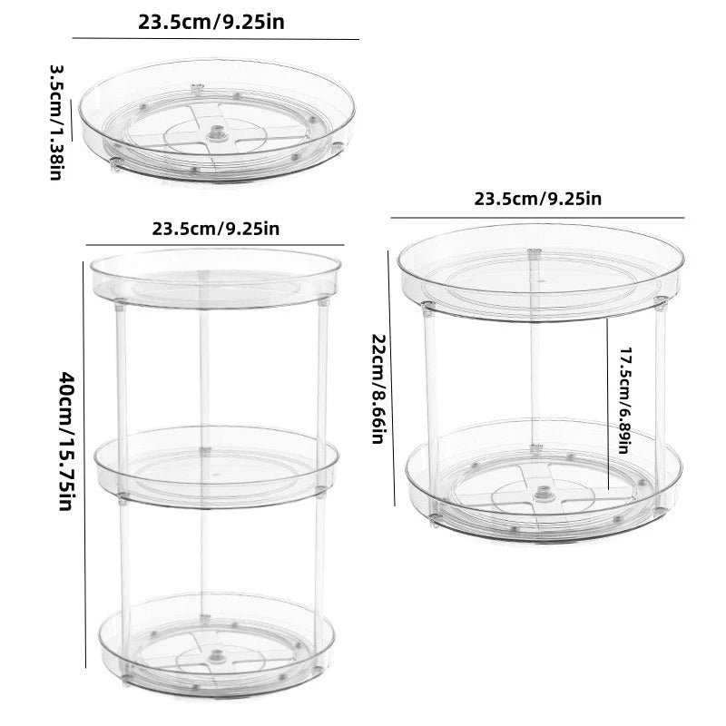 Clear Lazy Susan Organizer