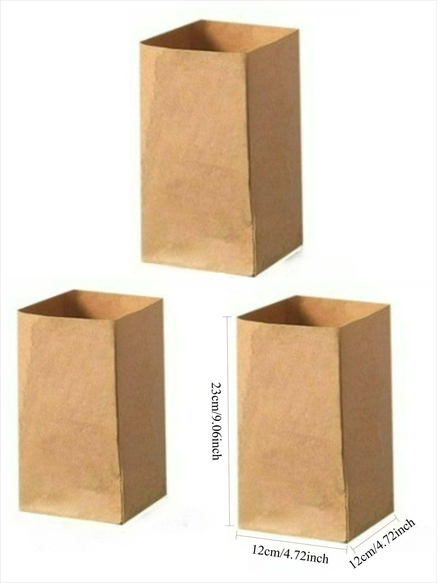 Washable Kraft Paper Bags Set