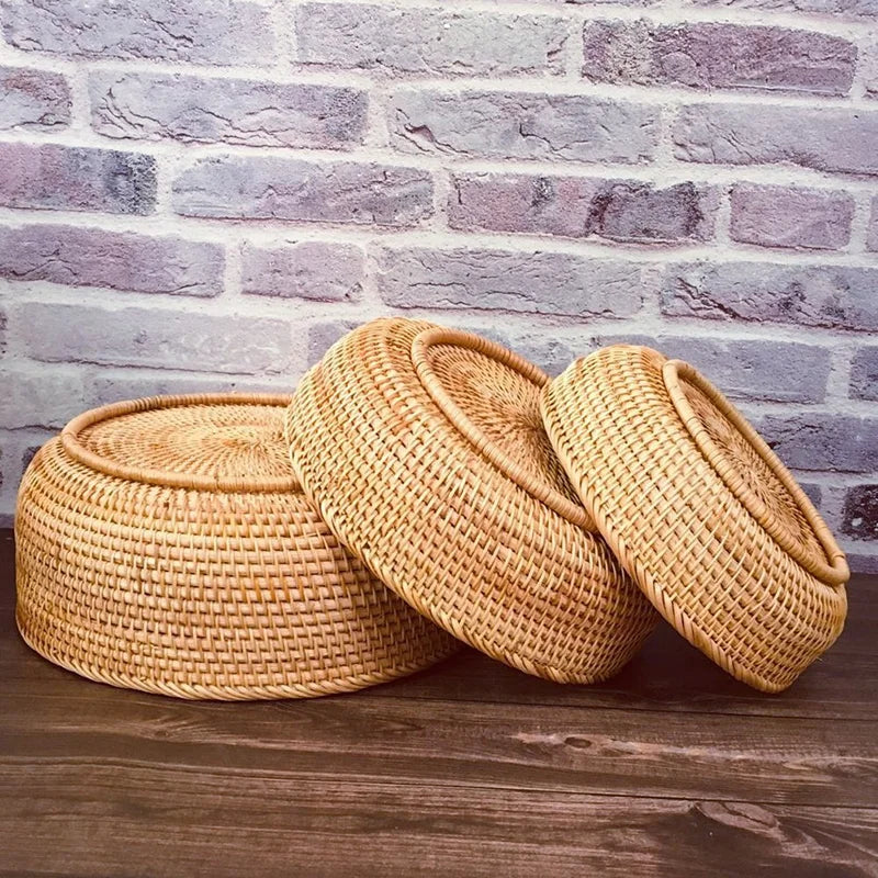 Handwoven Rattan Basket