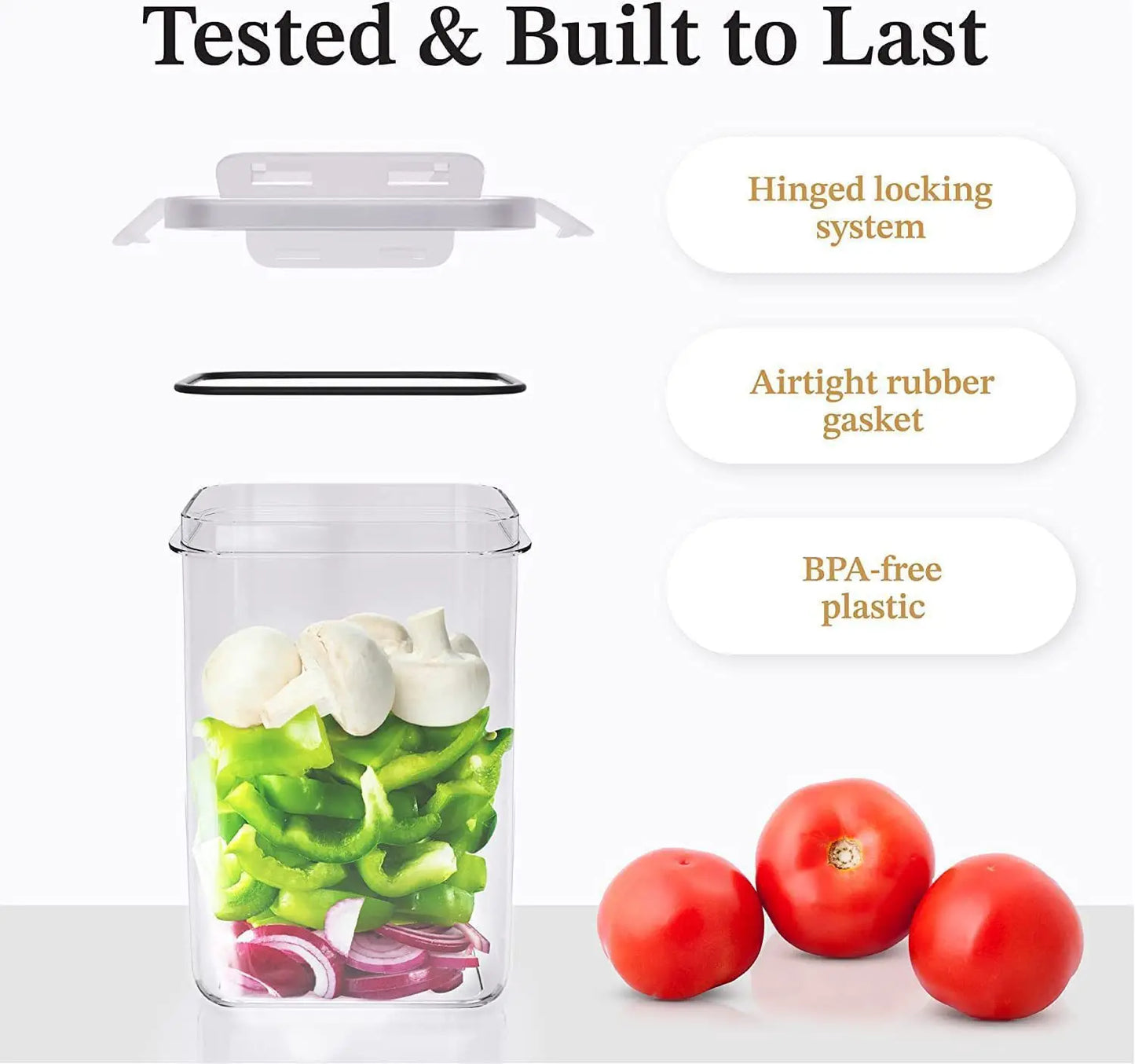 Transparent Airtight Grain Storage Container