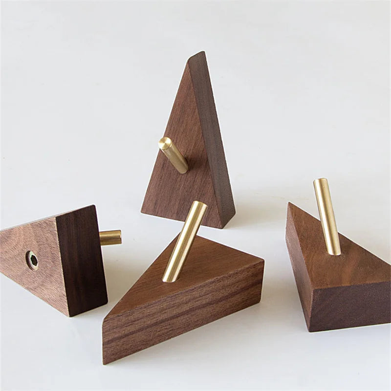 Elegant Brass & Wood Organizer for a Stylish Home