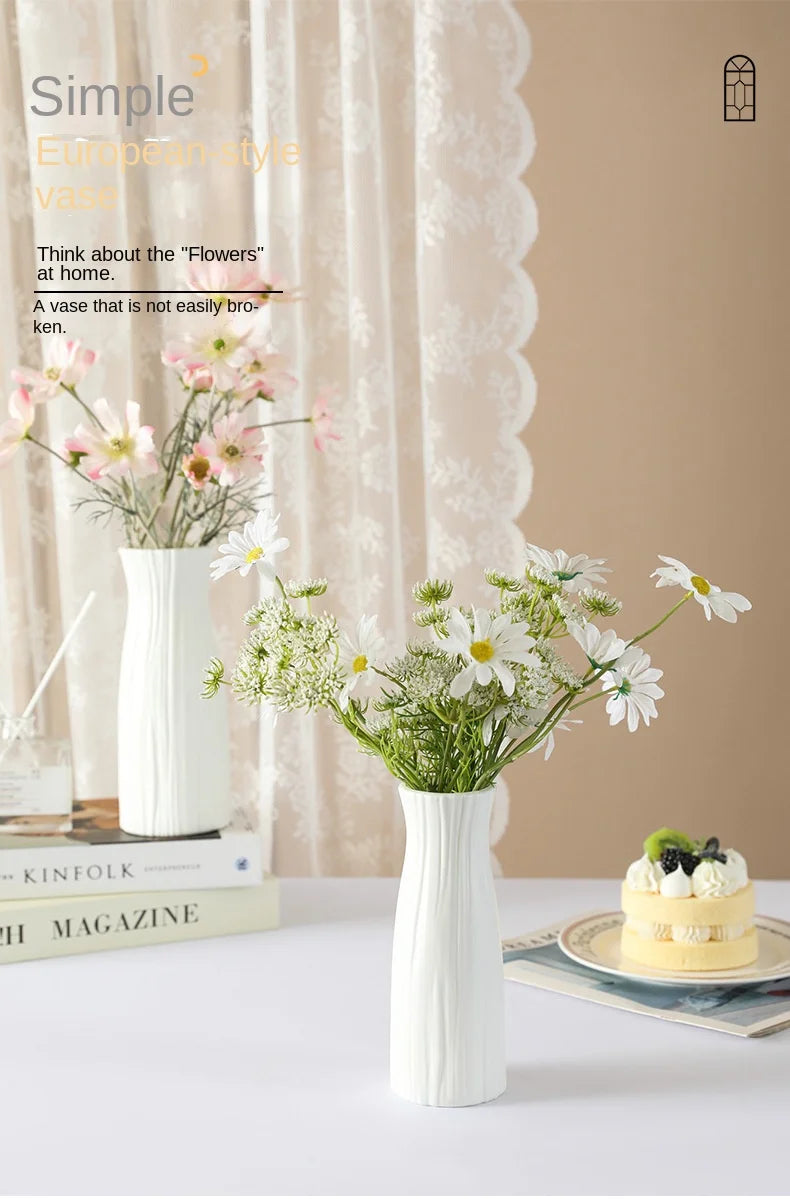Minimalist Modern Plastic Flower Vase