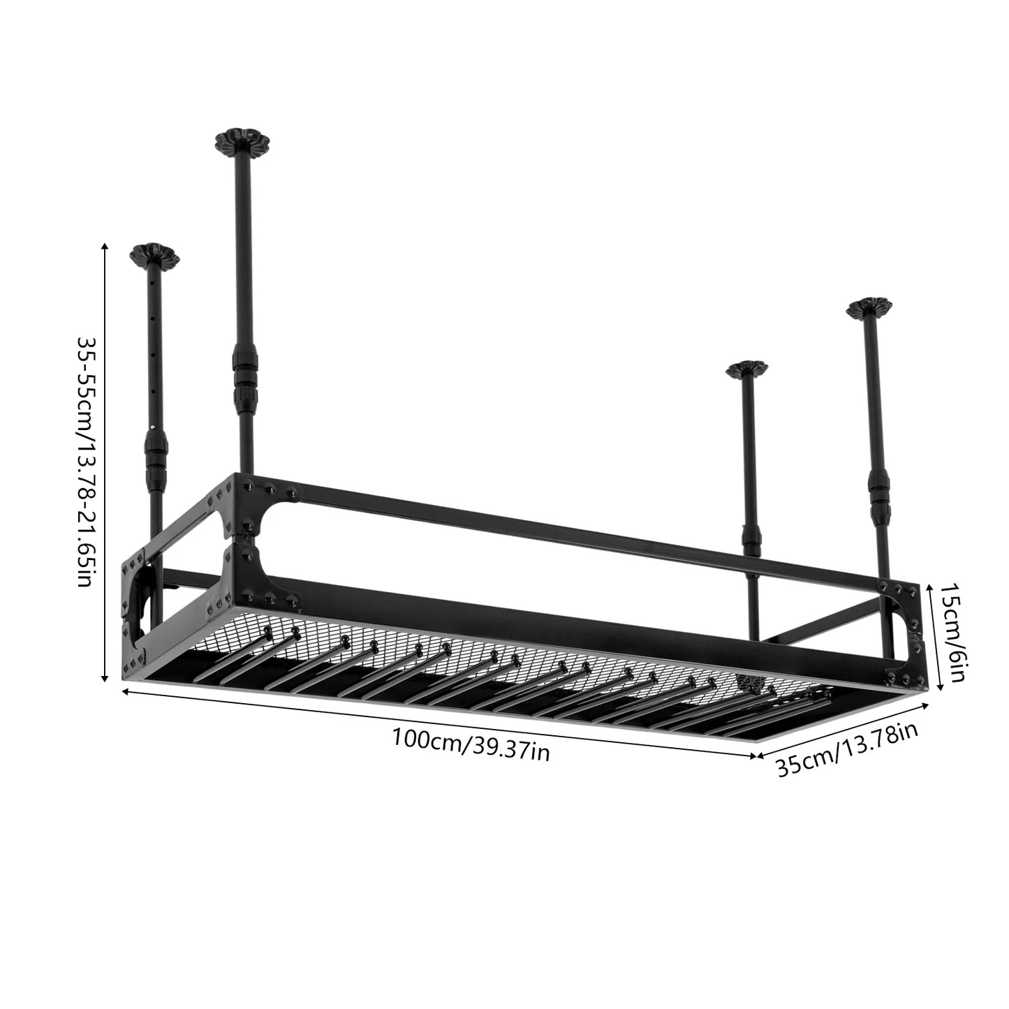 Metal Ceiling Mounted Hanging Wine Goblet Rack
