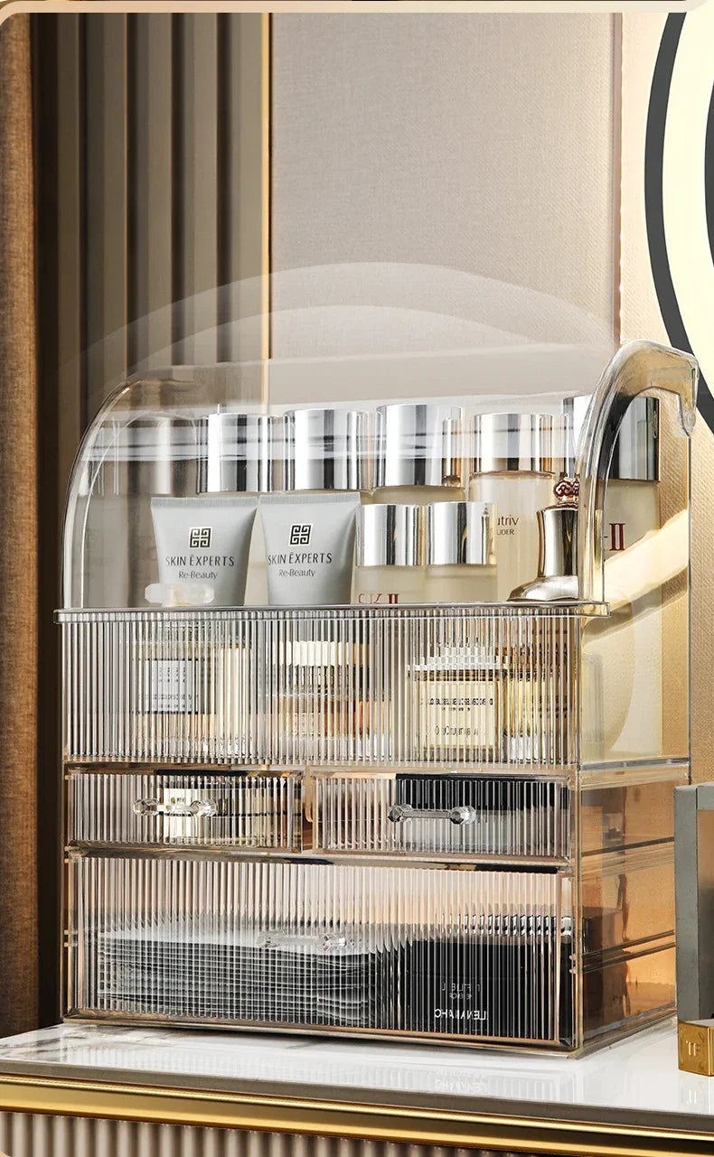 Clear Acrylic Makeup Organizer with Drawers