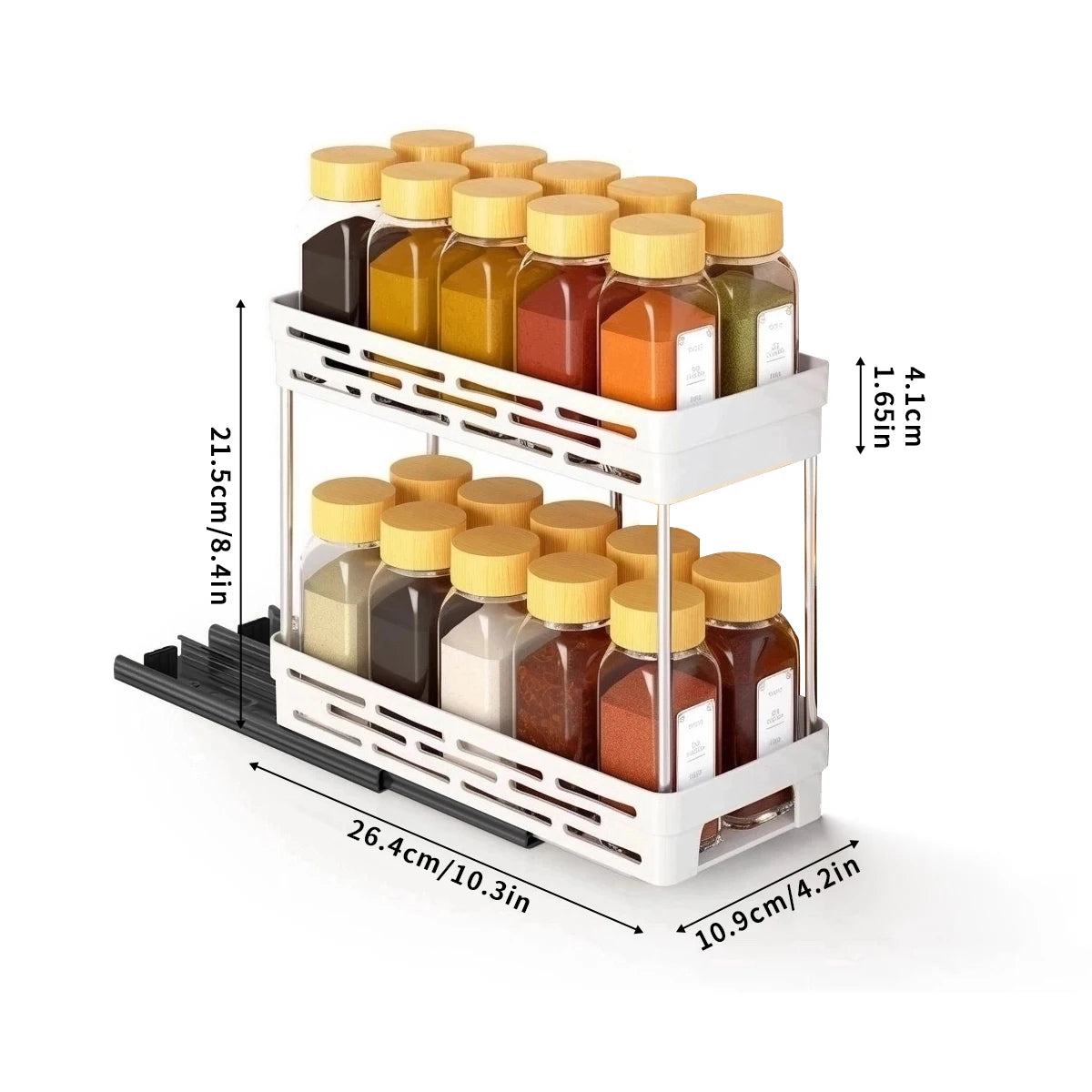 Pull-Out Double Layer Kitchen Organizer