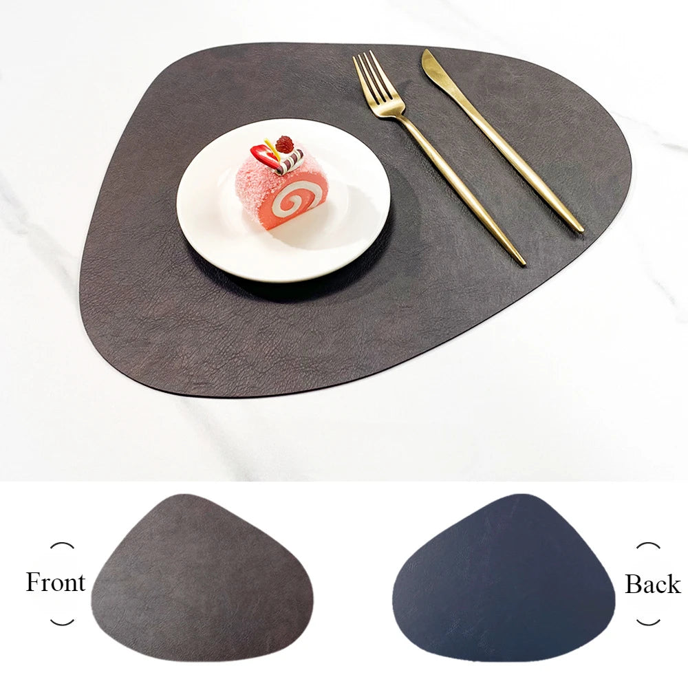 Nordic Style Leather Table Mat