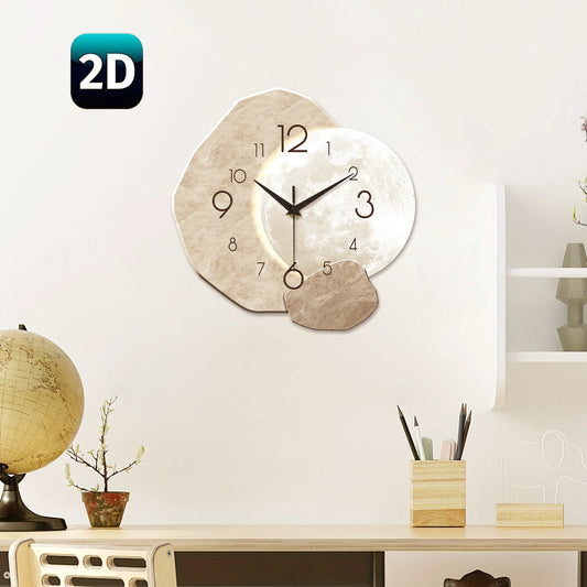Homevia Modern Silent Wooden Wall Clock