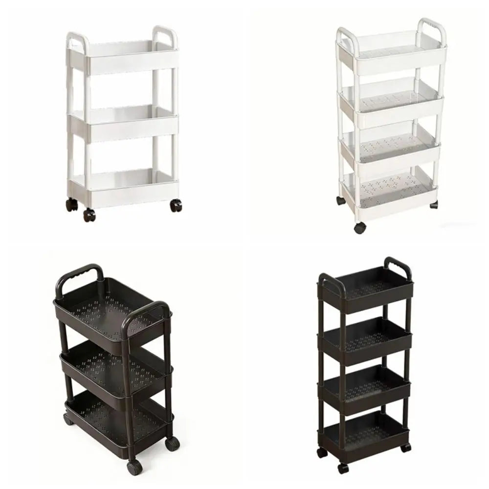 Mobile Storage Trolley – Large Capacity Snack & Kitchen Organizer Rack