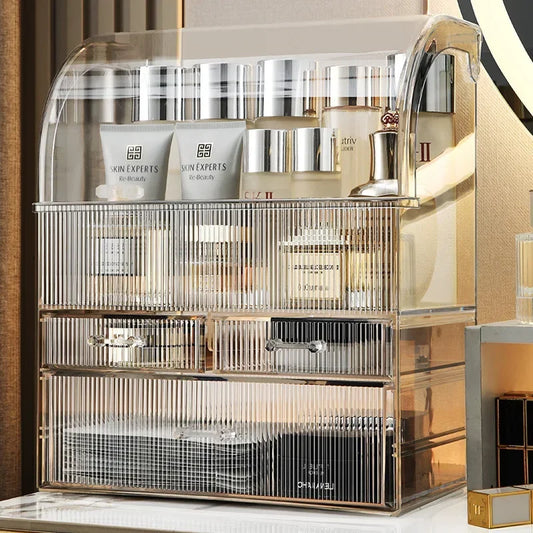 Clear Acrylic Makeup Organizer with Drawers