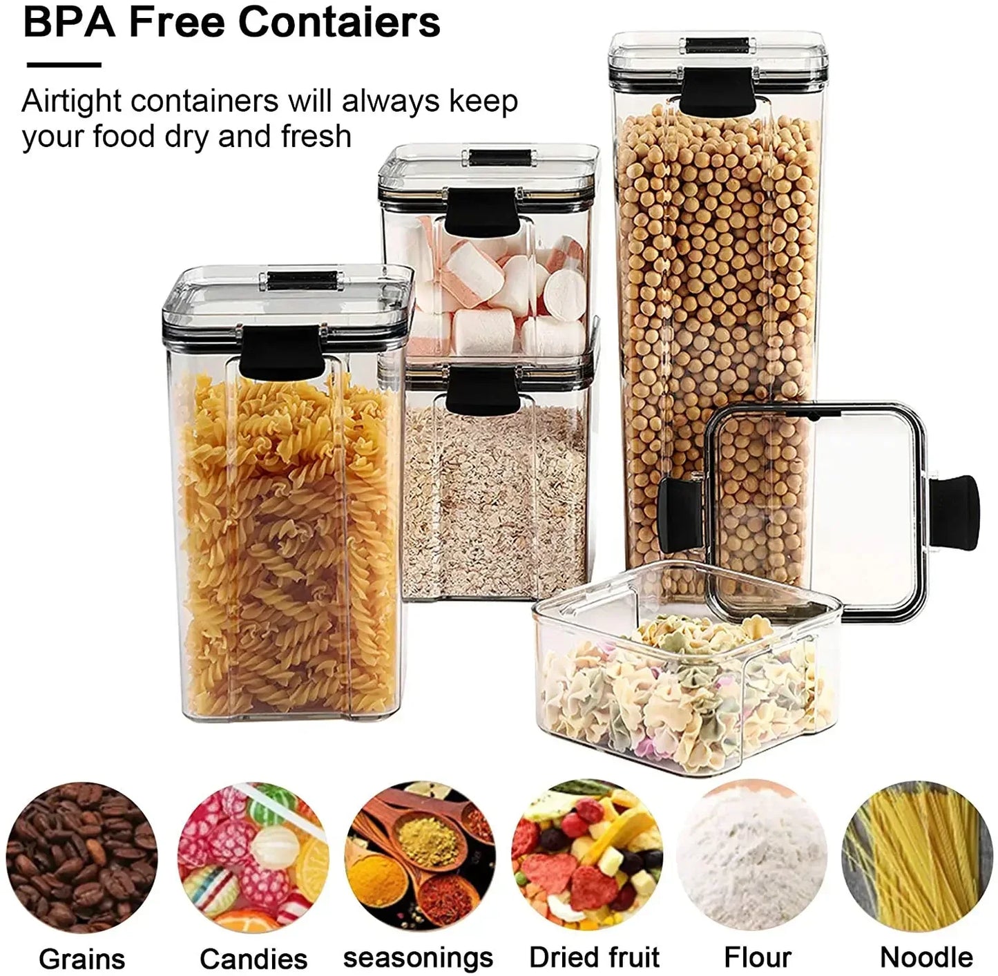 Airtight Kitchen Storage Jars