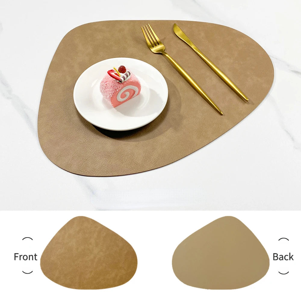 Nordic Style Leather Table Mat