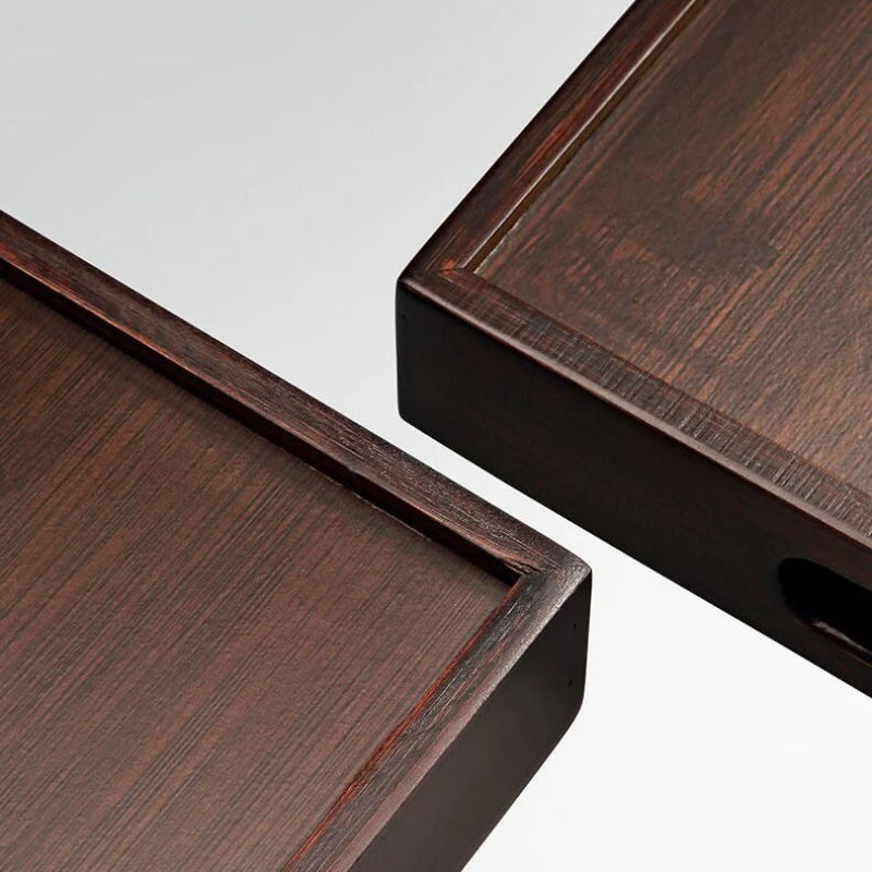 Wooden Serving Tray with Handles