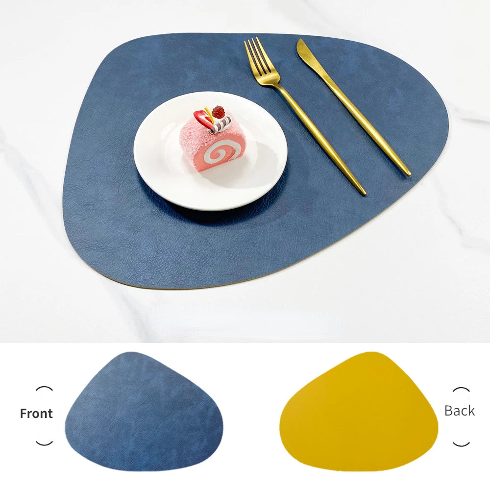 Nordic Style Leather Table Mat