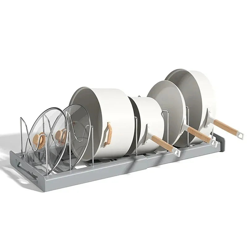 Expandable Pot & Pan Organizer with Adjustable Dividers