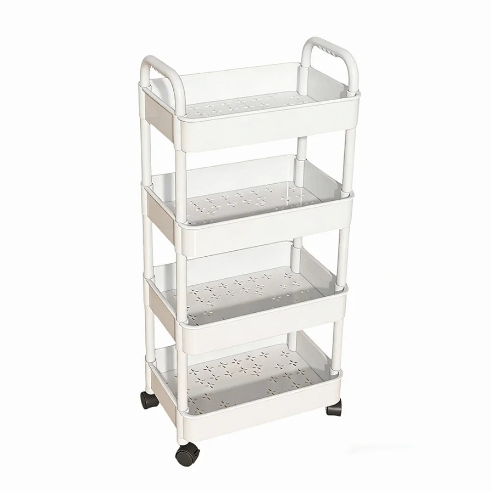 Mobile Storage Trolley – Large Capacity Snack & Kitchen Organizer Rack