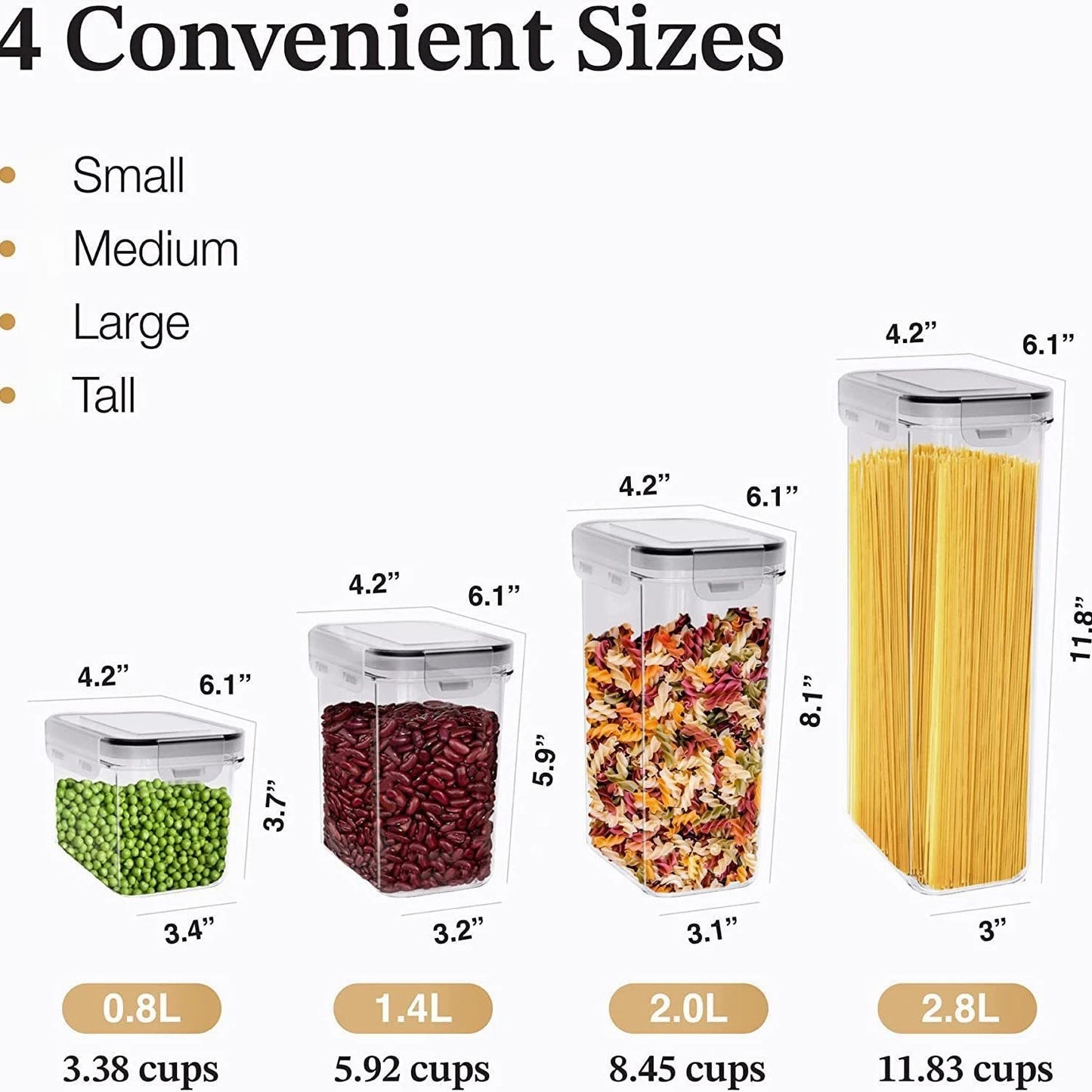 Transparent Airtight Grain Storage Container