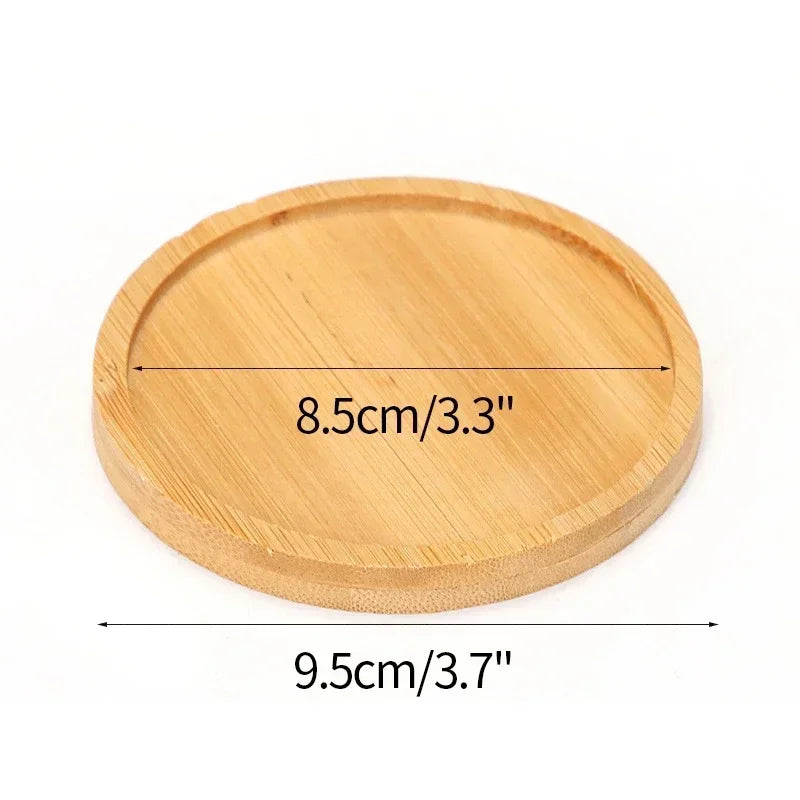 Natural Bamboo Coaster Tray