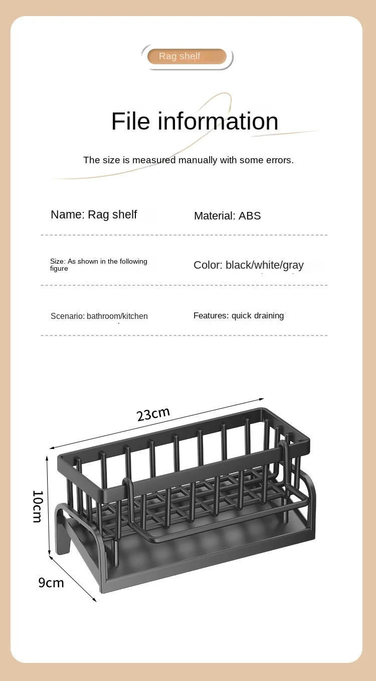 Kitchen Sink Organizer Rack