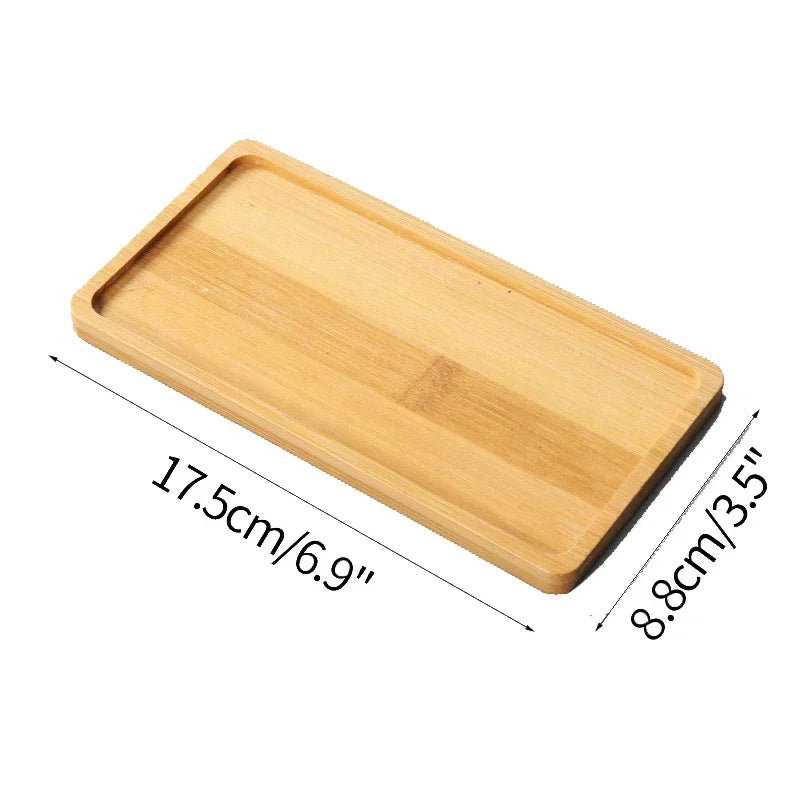 Natural Bamboo Coaster Tray