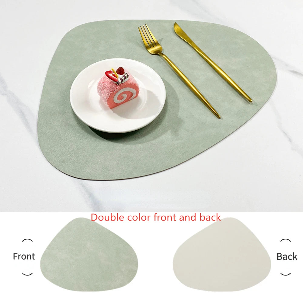 Nordic Style Leather Table Mat
