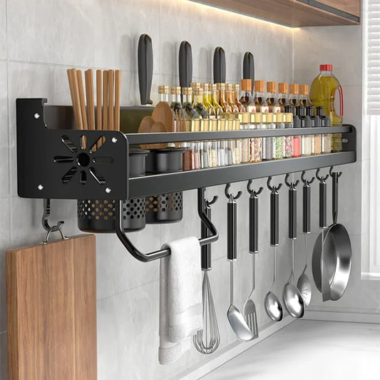 Kitchen Knife & Spice Organizer Rack