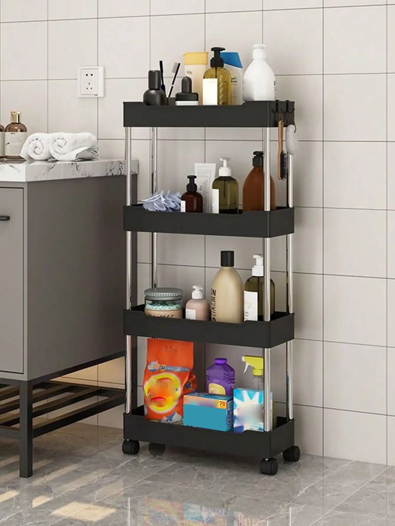 Movable Slim Storage Cart
