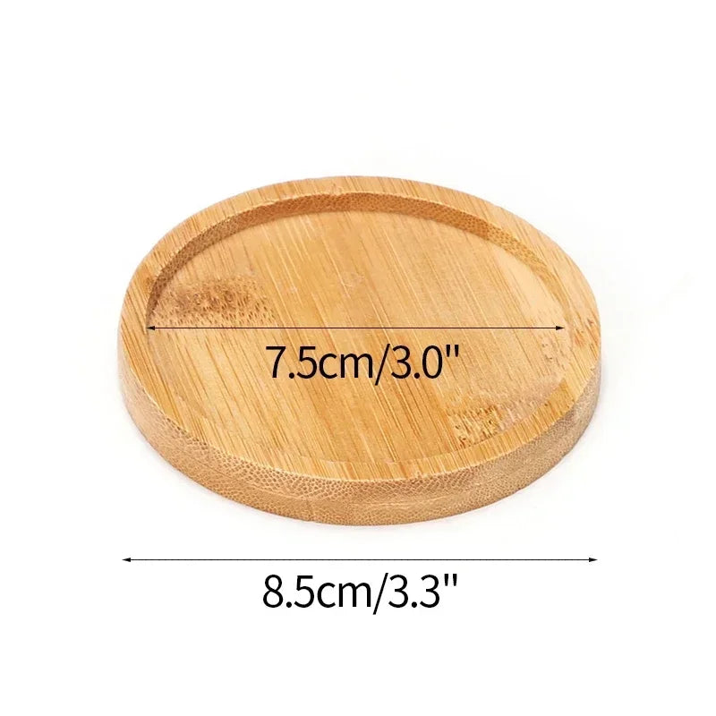 Natural Bamboo Coaster Tray