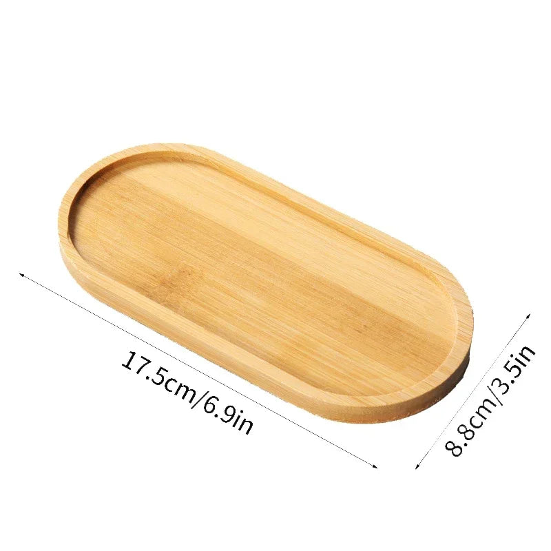 Natural Bamboo Coaster Tray