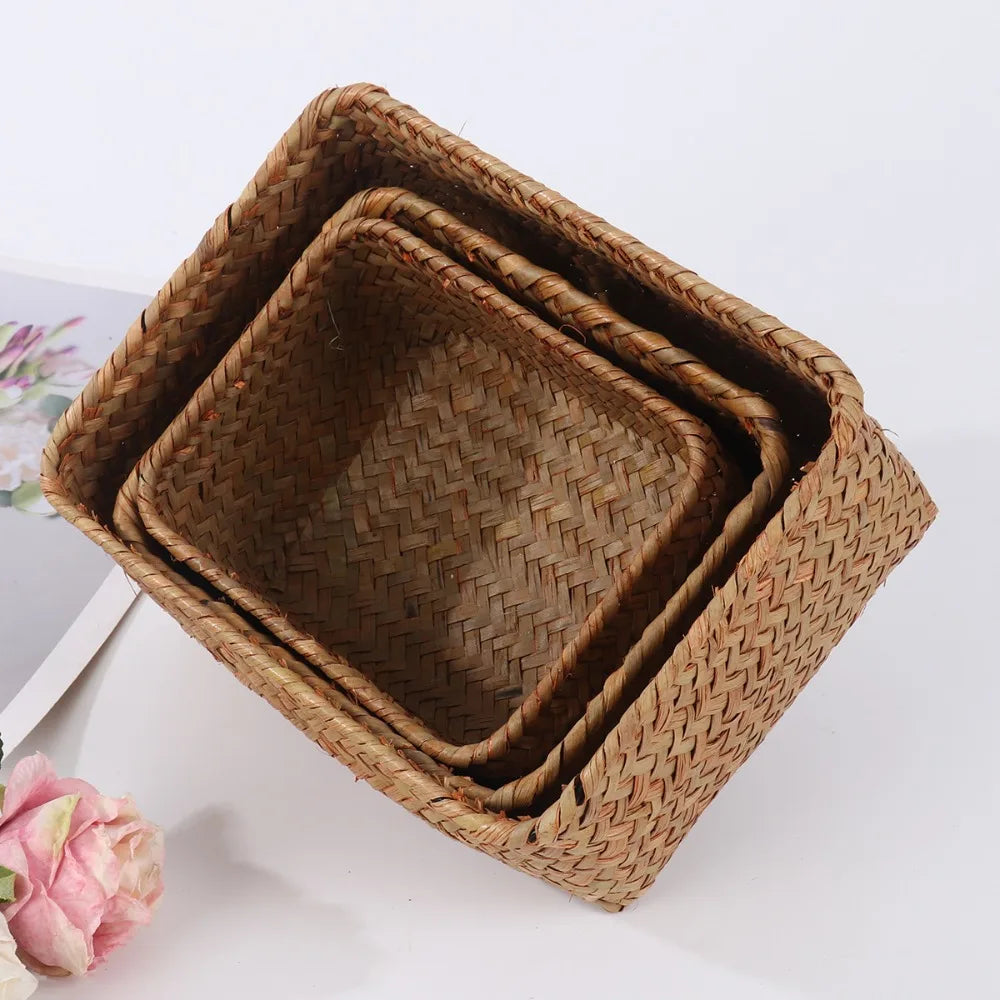 Artisan Handwoven Seagrass Basket