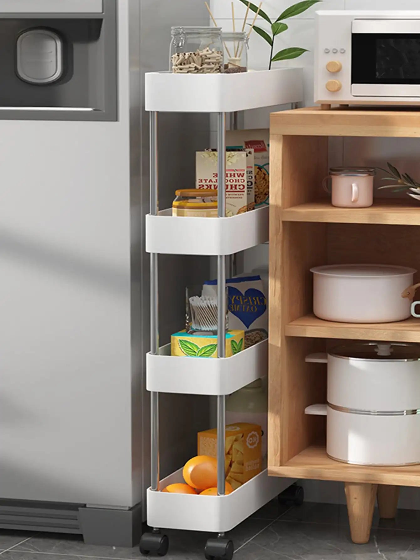 Movable Slim Storage Cart