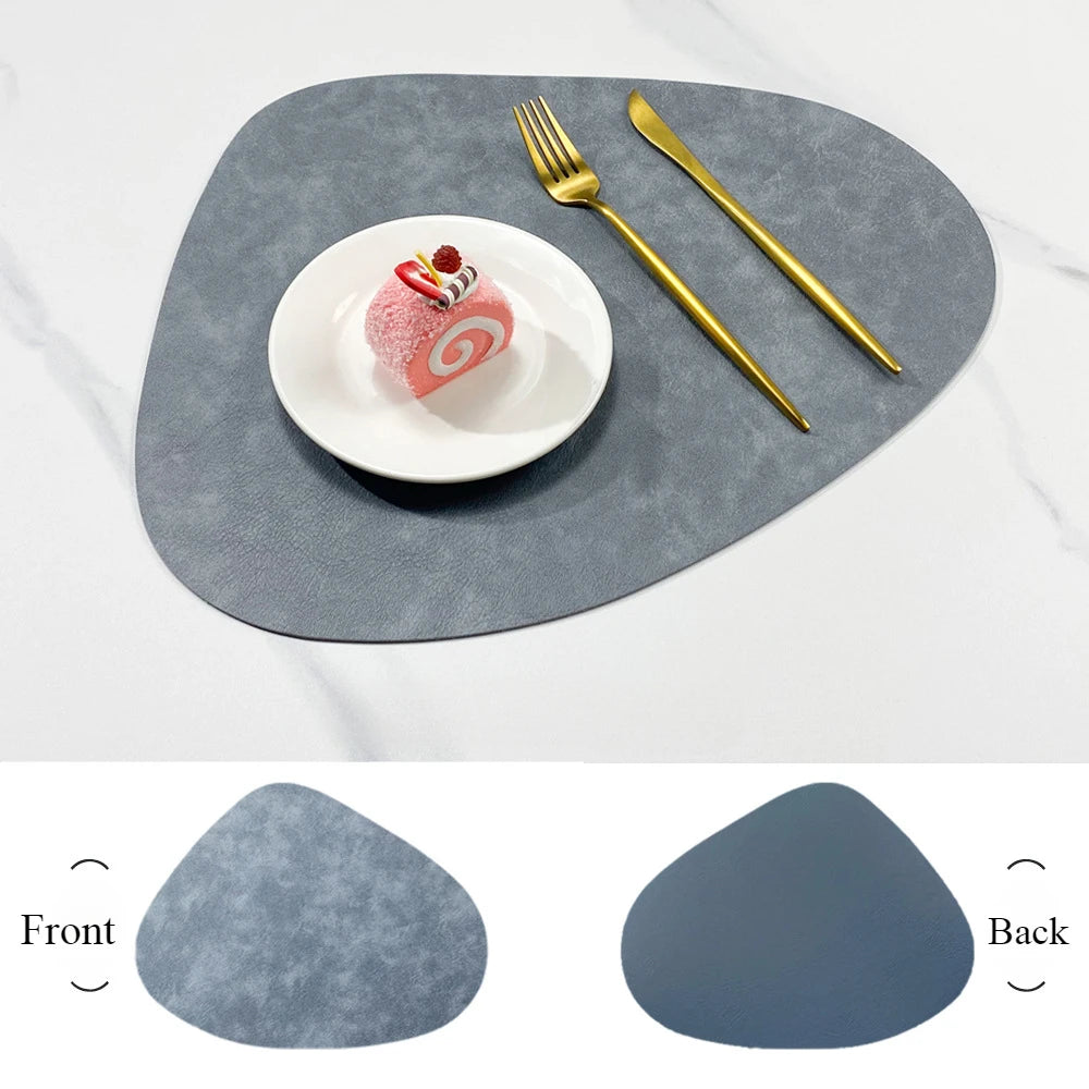 Nordic Style Leather Table Mat