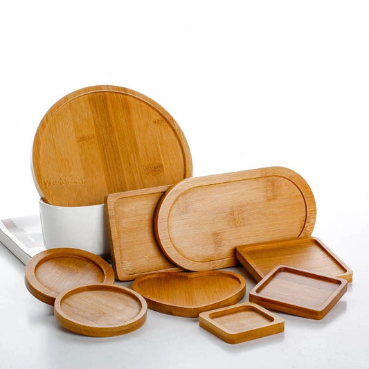 Natural Bamboo Coaster Tray